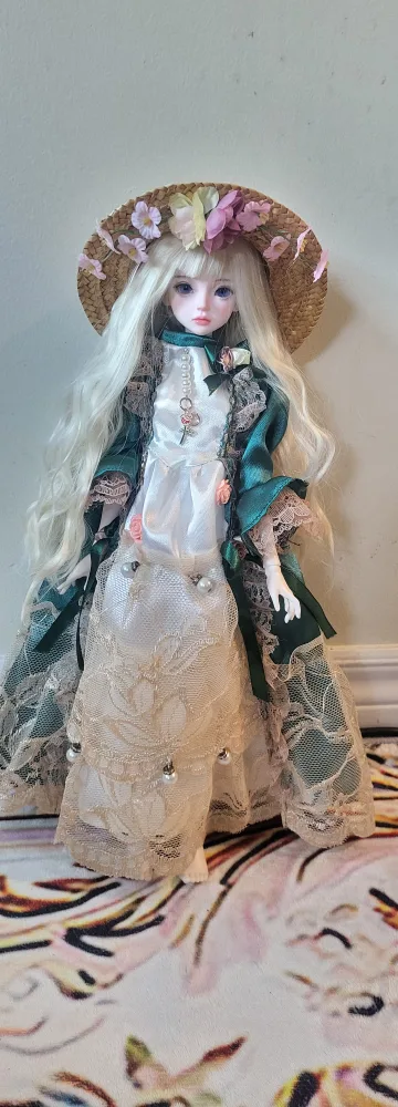 1/4 bjd doll dress - muxi body - gown and inner pants image indicator(7)