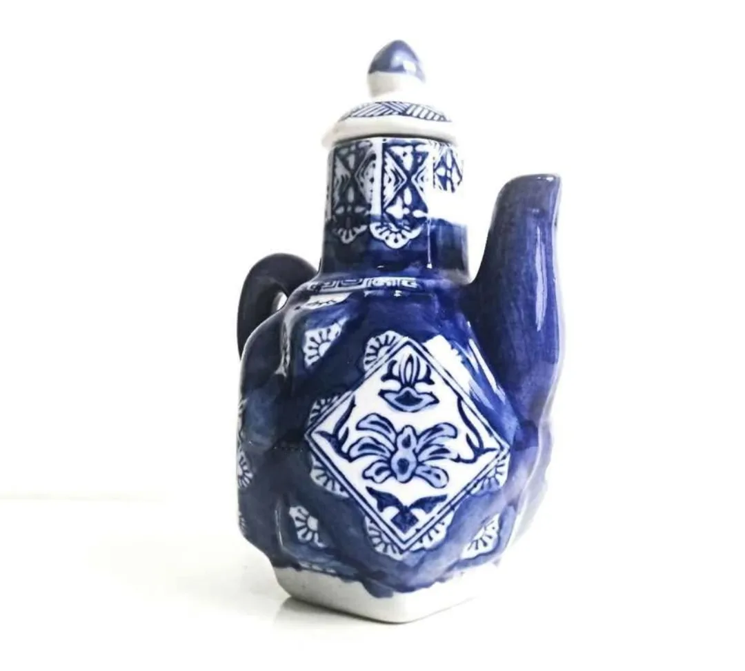 Teapot ~ Decorative Blue & White Ceramic Teapot ~ DécorKitchen image indicator(7)