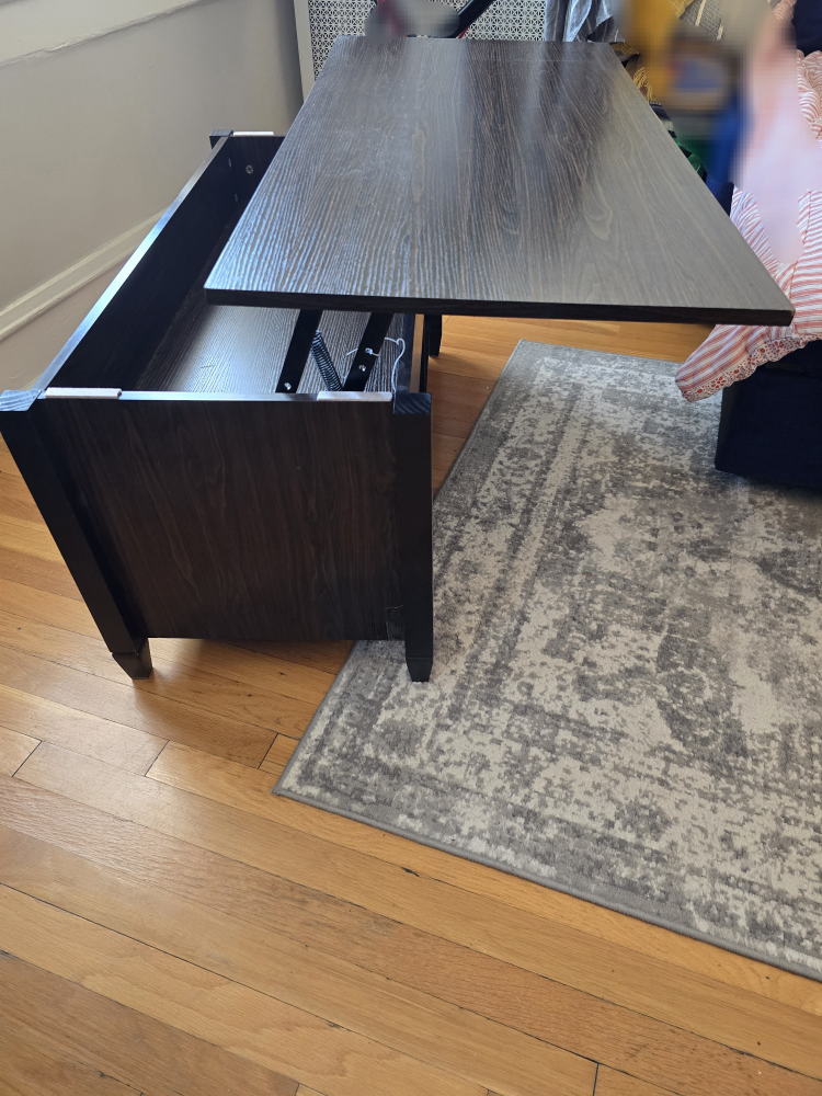 Lift Top Coffee Table - Dark Brown