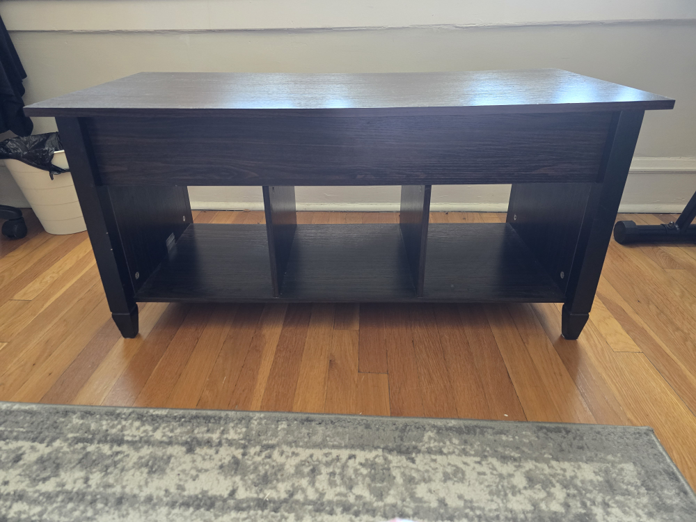 Lift Top Coffee Table - Dark Brown - photo 5