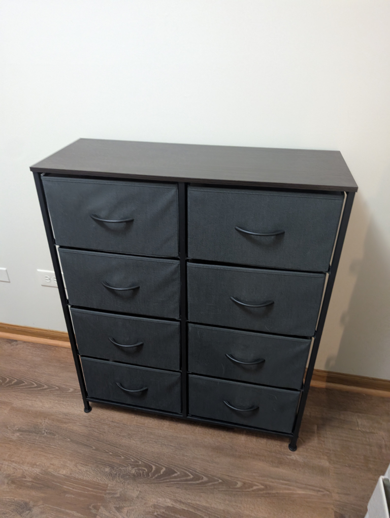 8-Drawer Fabric - Black - photo 3