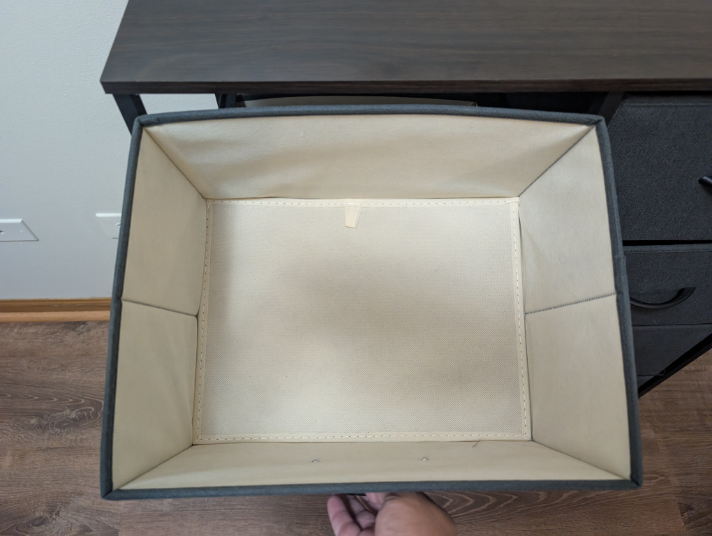 8-Drawer Fabric - Black - photo 5