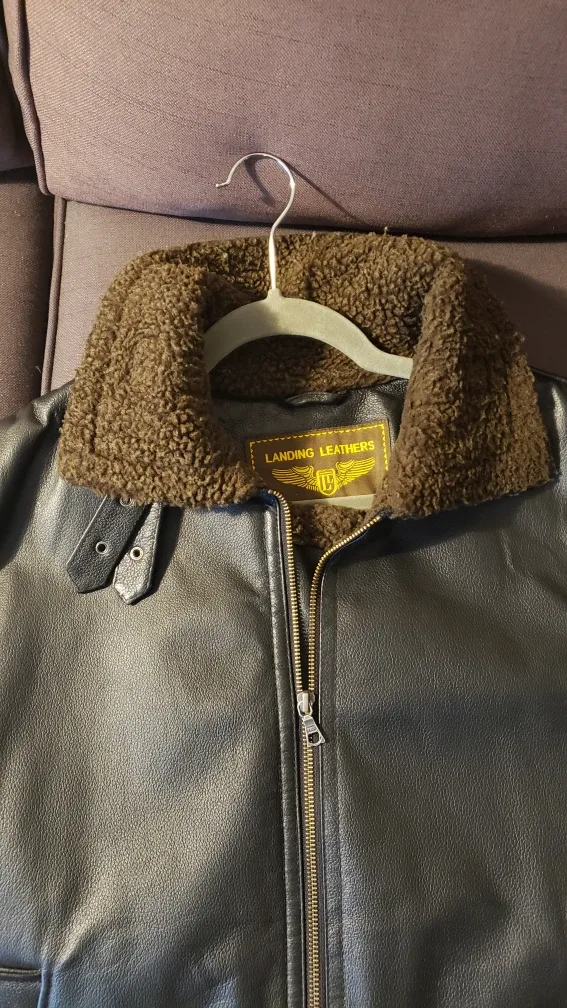 Landing Leathers Leather bomber Jacket thumbnail