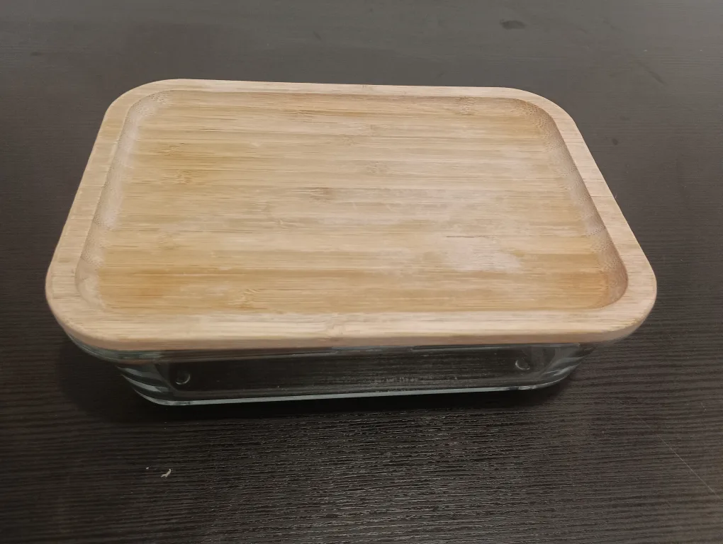 Glass Food Container with Bamboo Lid thumbnail
