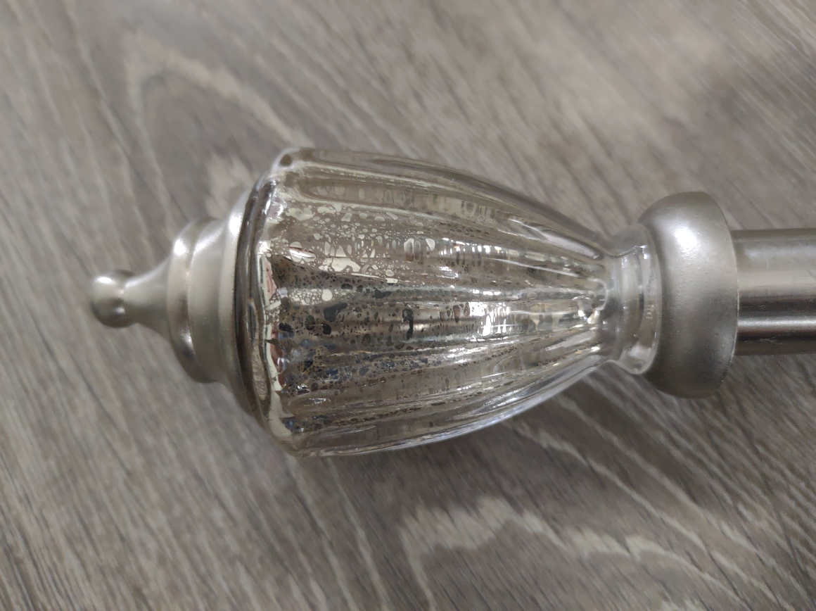 Curtain Rod with Glass Finial🥕