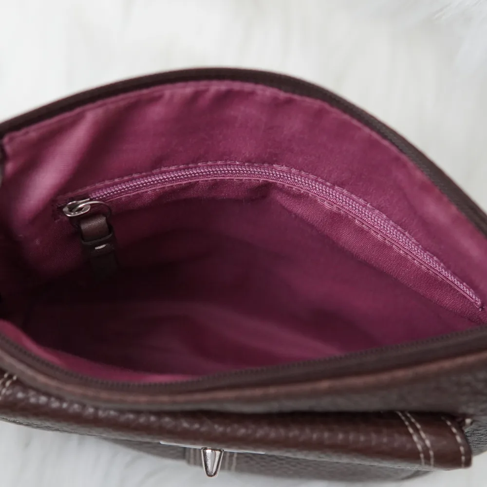 Coach Brown Leather Crossbody Bag image indicator(4)