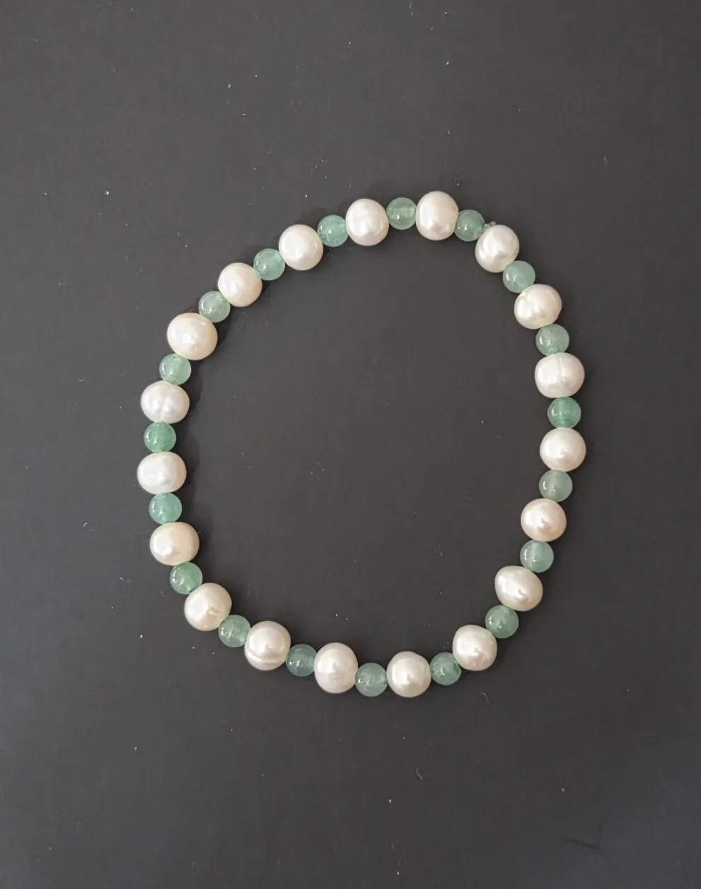 Pearl & Green Aventurine Bracelet thumbnail
