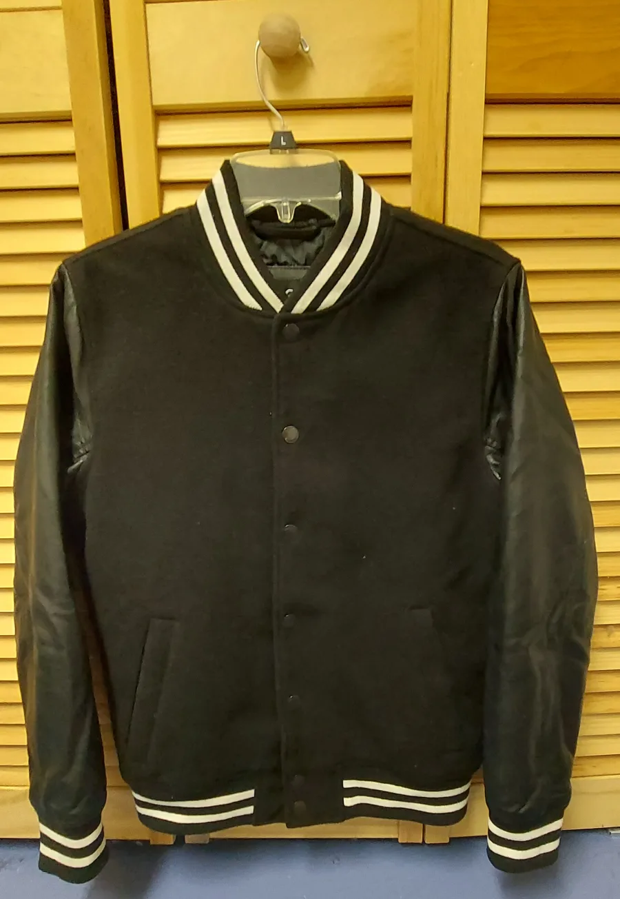 Hollister Black Varsity Jacket - Size XS thumbnail