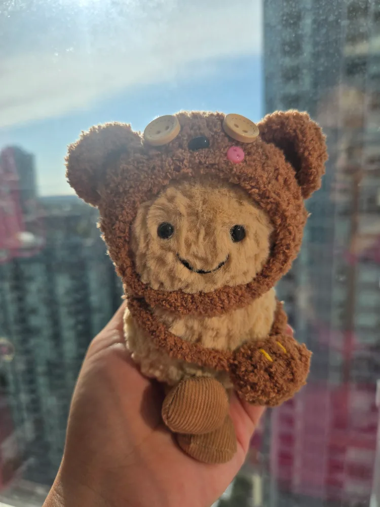 Handmade Jellycat Peanut Costume Tim Bear Despicable me thumbnail