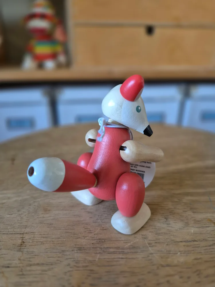 Fox Toy: Baby Ganz Collection Wooden Bendy Buddies: BNWT image indicator(3)