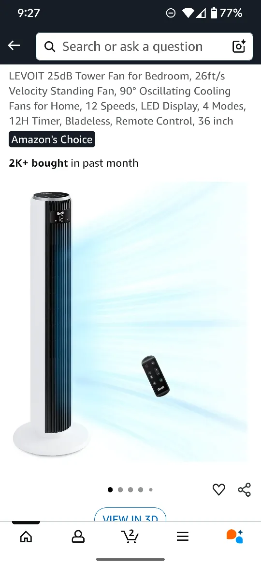 Levoit 36" Tower Fan