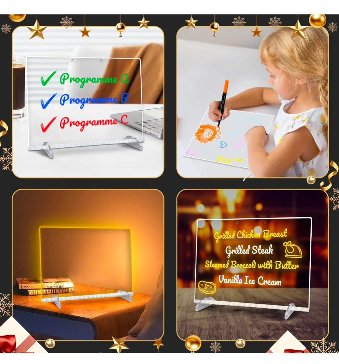 LED Writing Board 13.7" x 10" image indicator(3)