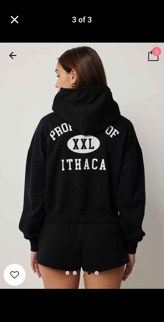 Ardene Black Zip-Up Hoodie - - photo 3