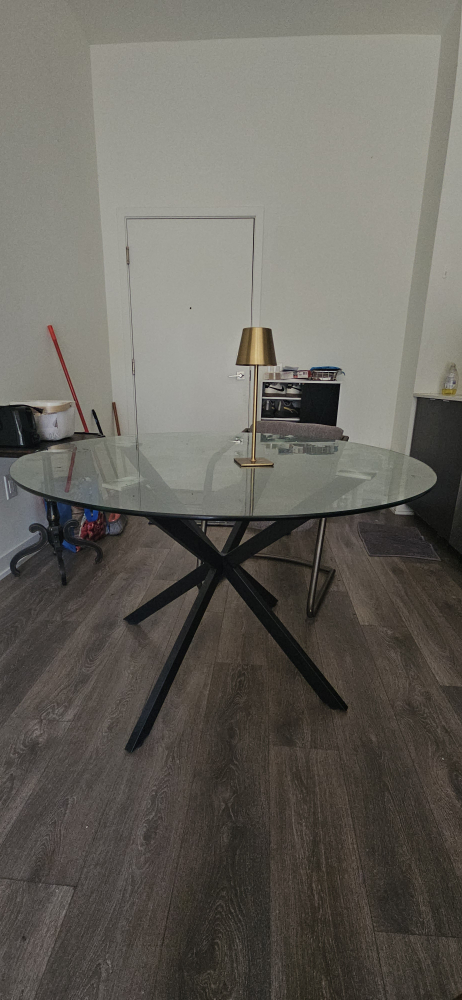 Round Glass Dining Table