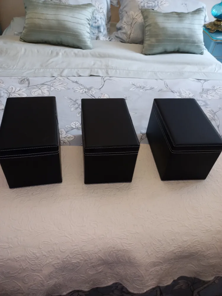 Storage Boxes - Black Vinyl - 3 In Stock image indicator(3)