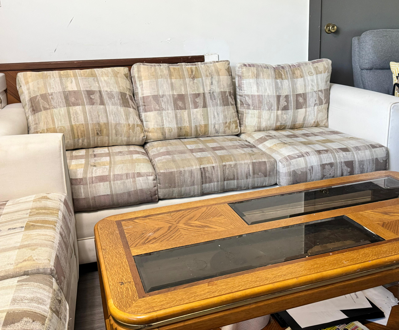 Vintage Sofa Set with Coffee Table - photo 2