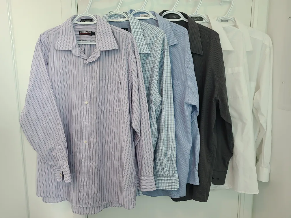XL 17.5-34/35 Men's Dress Shirts $25 for all 6 thumbnail