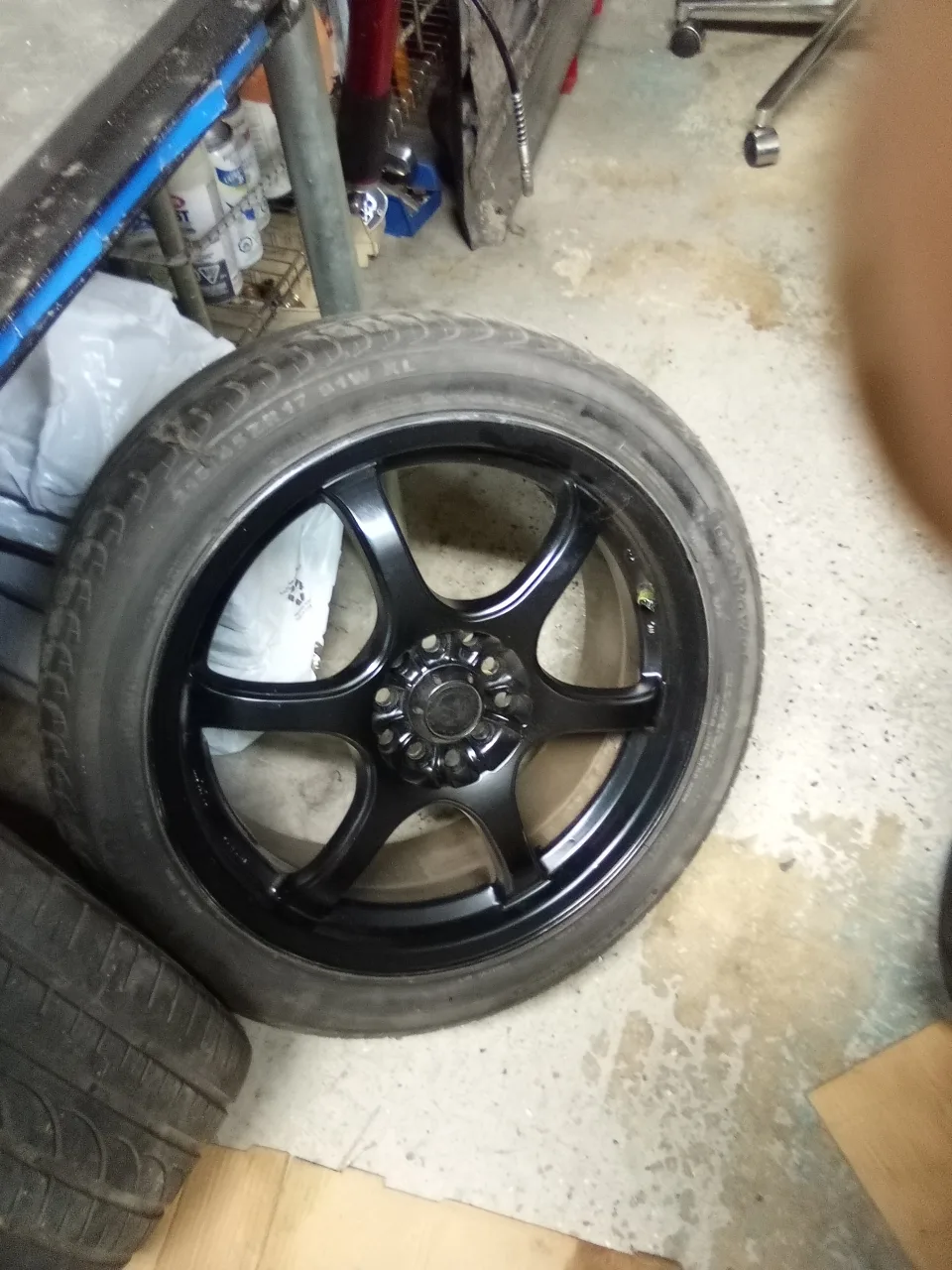 4 wheels and 3 mounted tires thumbnail