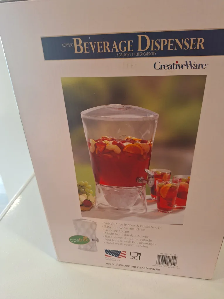 CreativeWare Acrylic Beverage Dispenser - 3 Gallon image indicator(2)