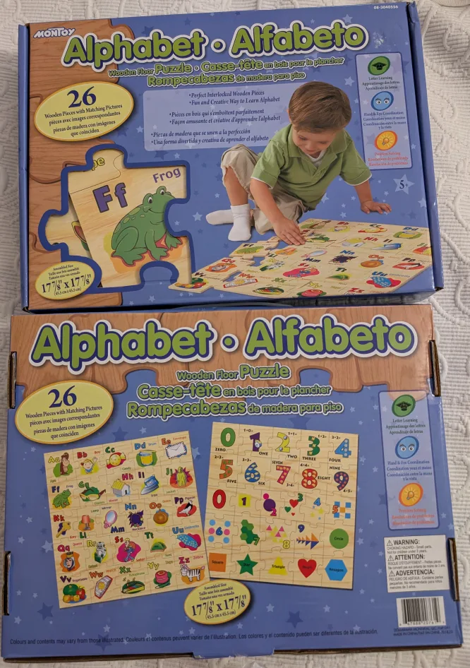Montoy Alphabet Wooden Floor Puzzle thumbnail