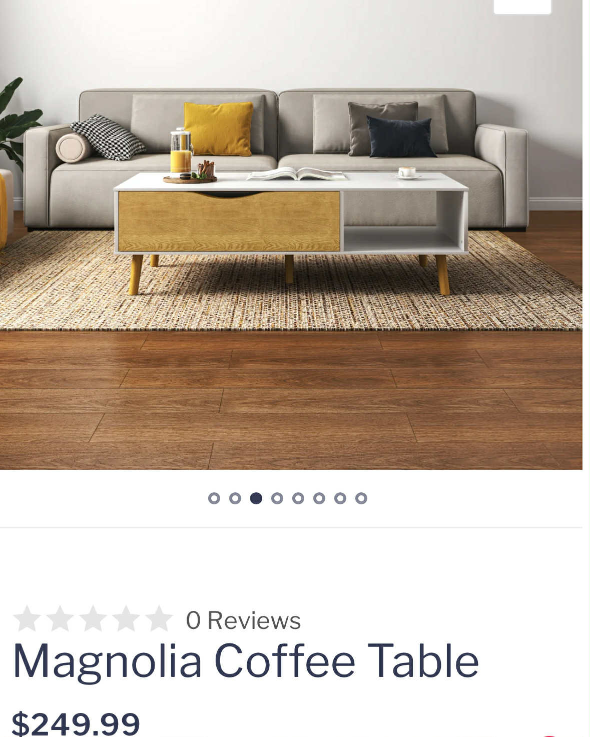 Magnolia Coffee Table - White & Wood