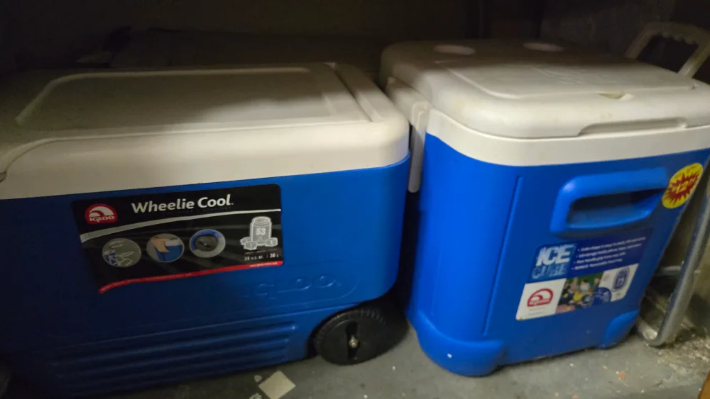 Igloo Wheelie Cool 38 Qt Cooler - Blue thumbnail