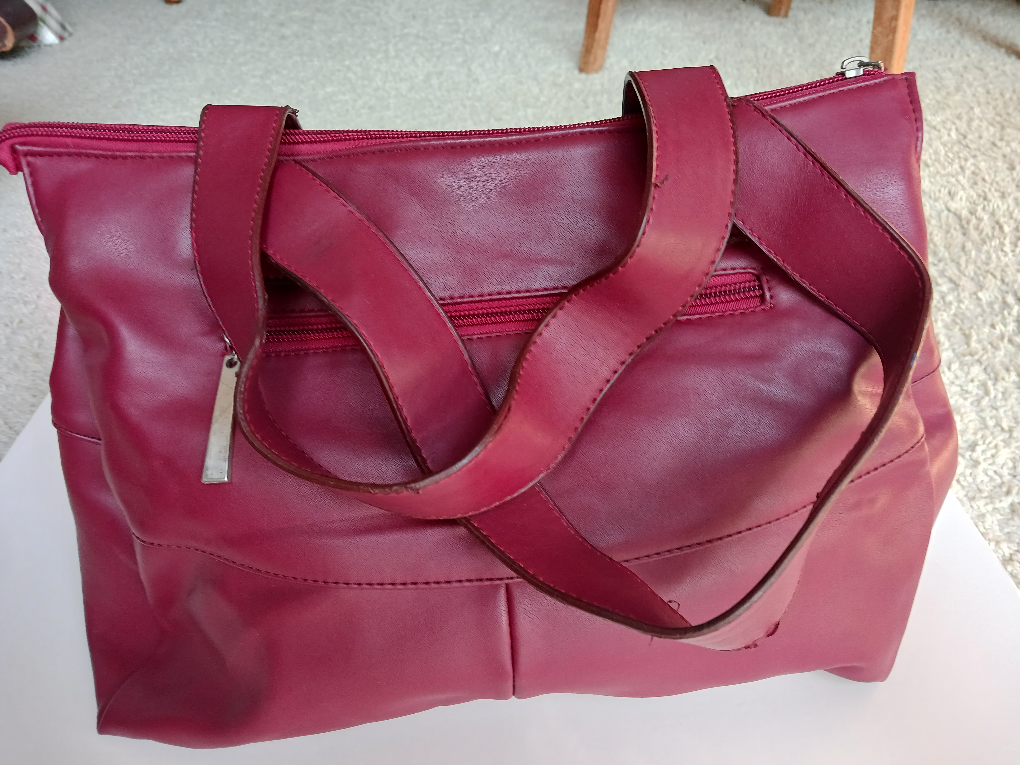 Miu Miu Burgundy Leather Tote Bag - photo 2