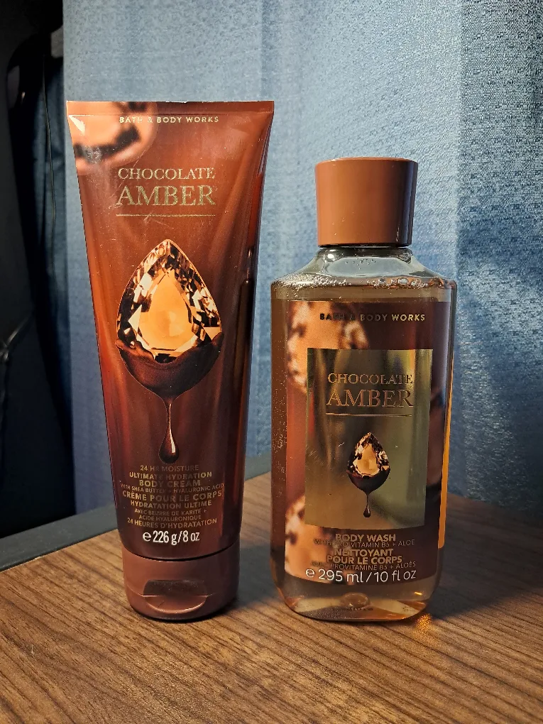 Viral Bath & Body Works Chocolate Amber Set🍫 thumbnail