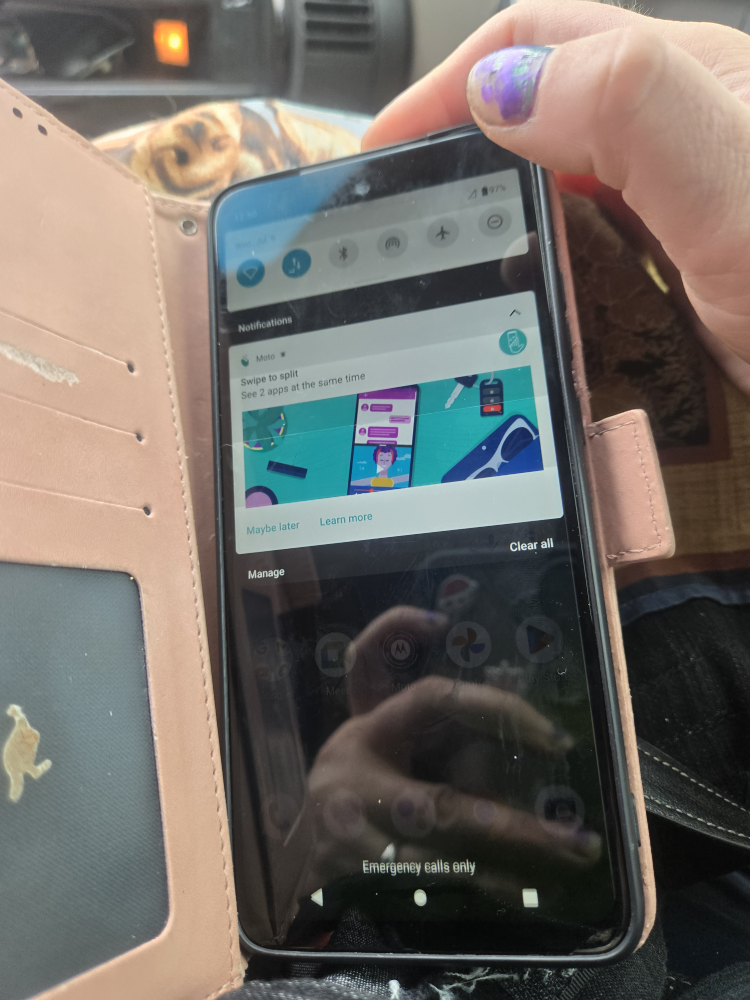 Motorola Smartphone with Case
