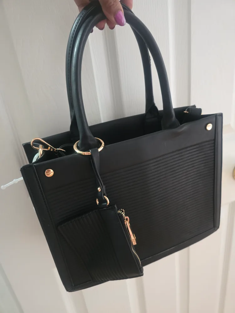Black Call It Spring Tote Bag with Coin Purse thumbnail