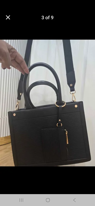 Black Call It Spring Tote Bag with Coin Purse image indicator(2)