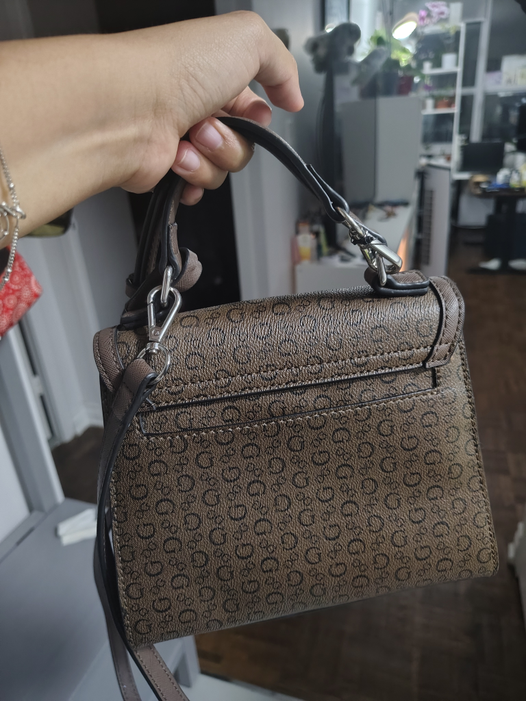 Guess Brown Patterned Satchel - photo 2