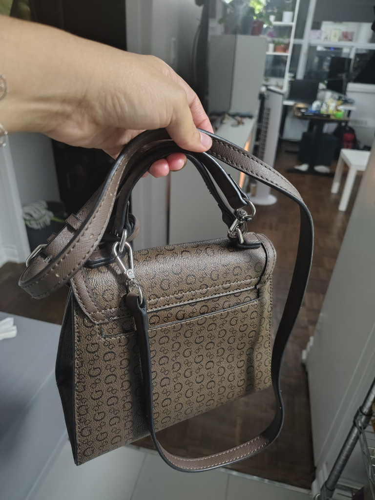 Guess Brown Patterned Satchel - photo 3