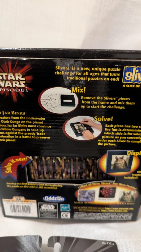 Star Wars 1998 x5 Darth Maul spin pop Cruiser Card game Puzzle image indicator(8)