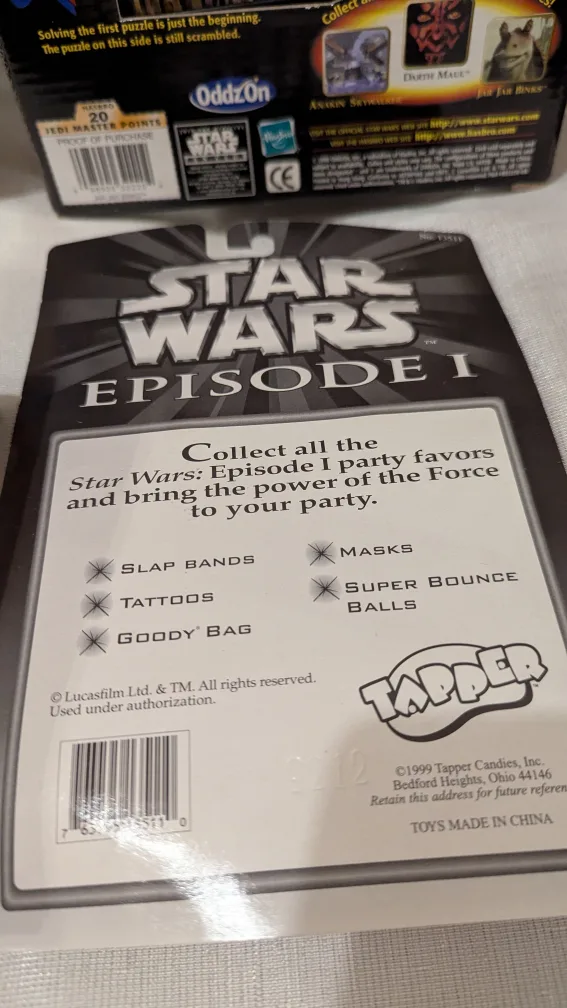 Star Wars 1998 x5 Darth Maul spin pop Cruiser Card game Puzzle image indicator(9)