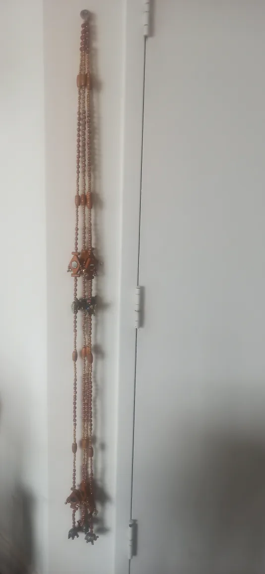 Handmade Beaded Wall Hanging with Elephant Details image indicator(8)