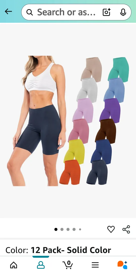 12 Solid Color Blast Biker Shorts - XXL thumbnail