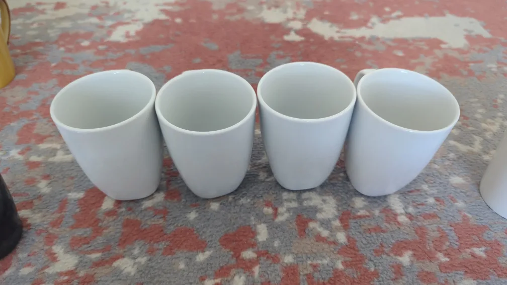 Set of 7 White Mugs ( new & Ikea) image indicator(2)