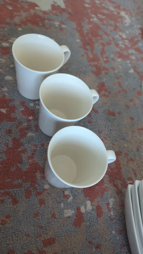 Set of 7 White Mugs ( new & Ikea) image indicator(3)