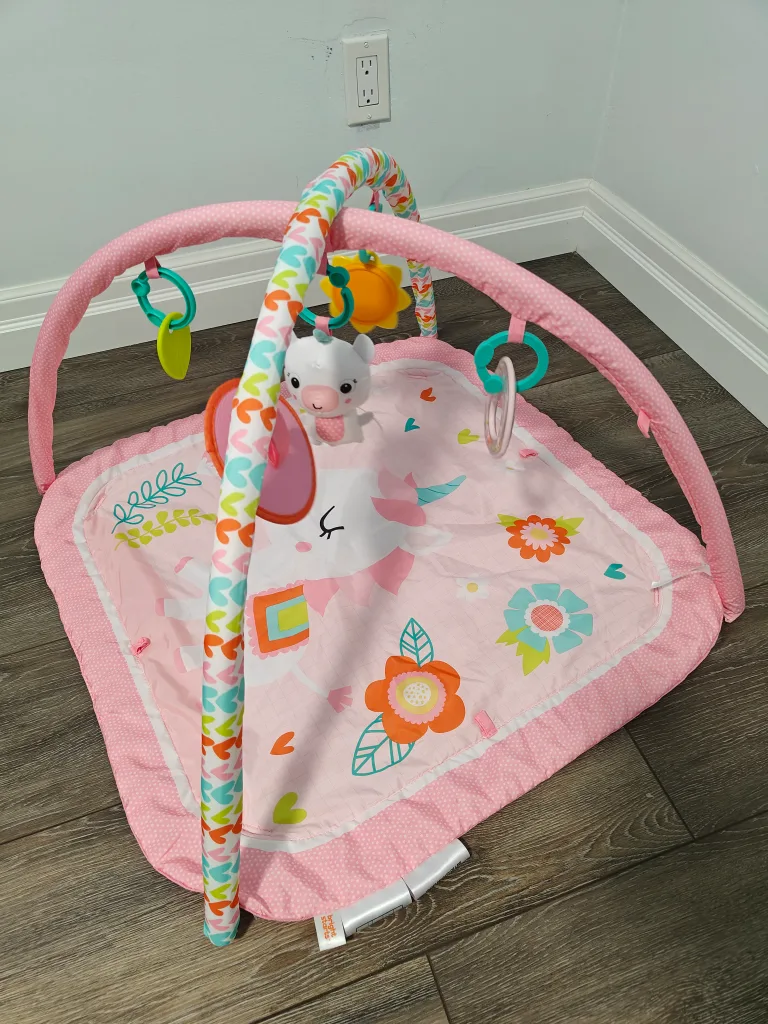 Infantino Pink Llama Twist & Fold Activity Gym thumbnail