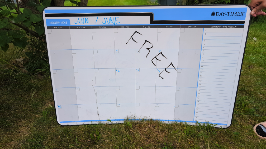 Day-Timer Whiteboard Calendar