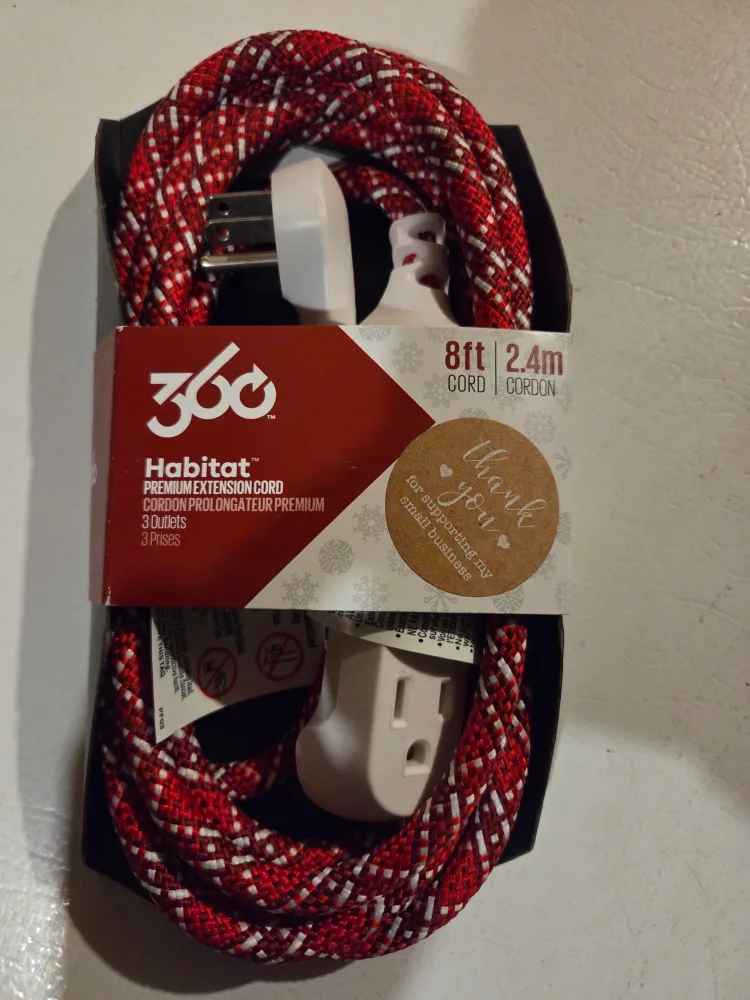 360 Habitat Premium Extension Cord - 8ft thumbnail