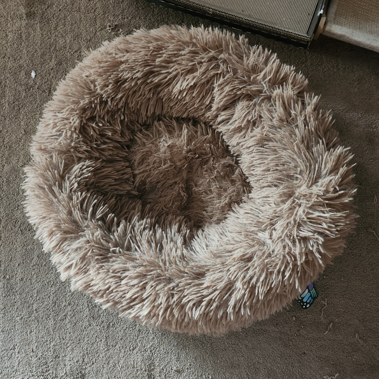 Cozy Plush Pet Bed - Beige