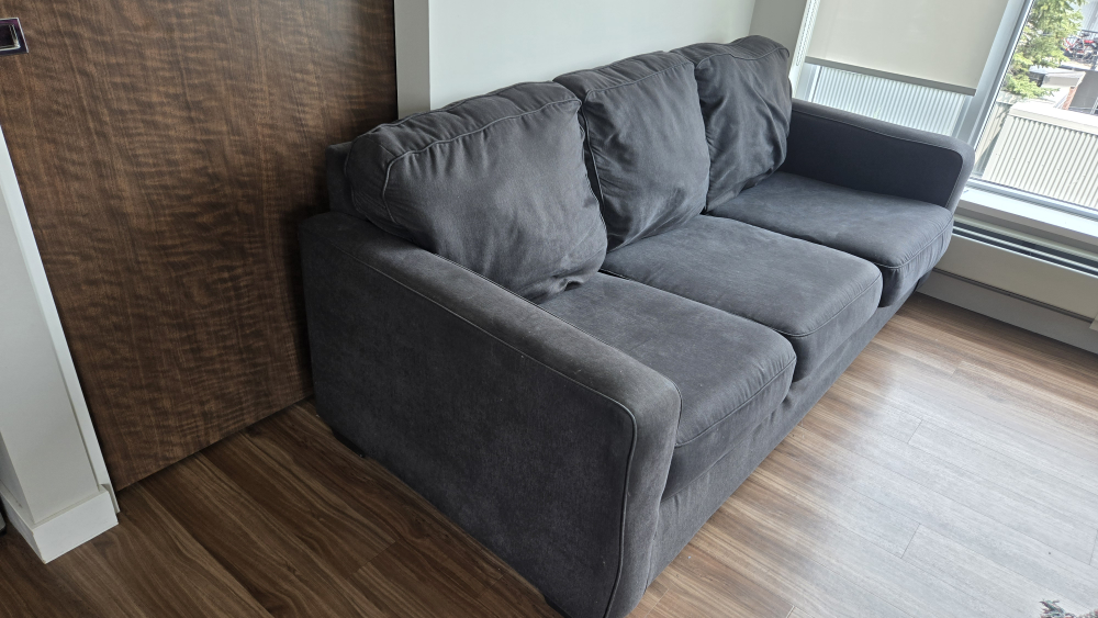 Grey 3-Seater Sofa - photo 2
