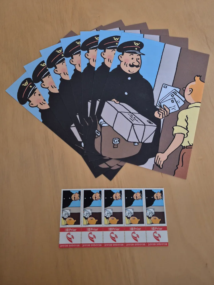 Tintin Papers & Stamps (from Belgium) thumbnail