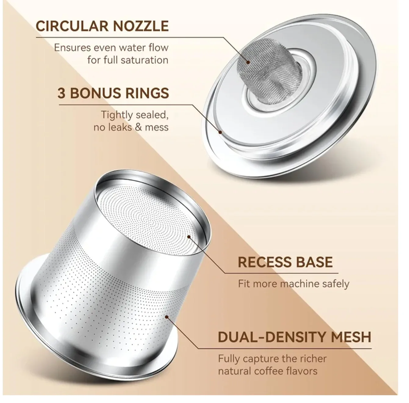 Capmesso Reusable K-Cup for Keurig 1.0 Brewers image indicator(3)