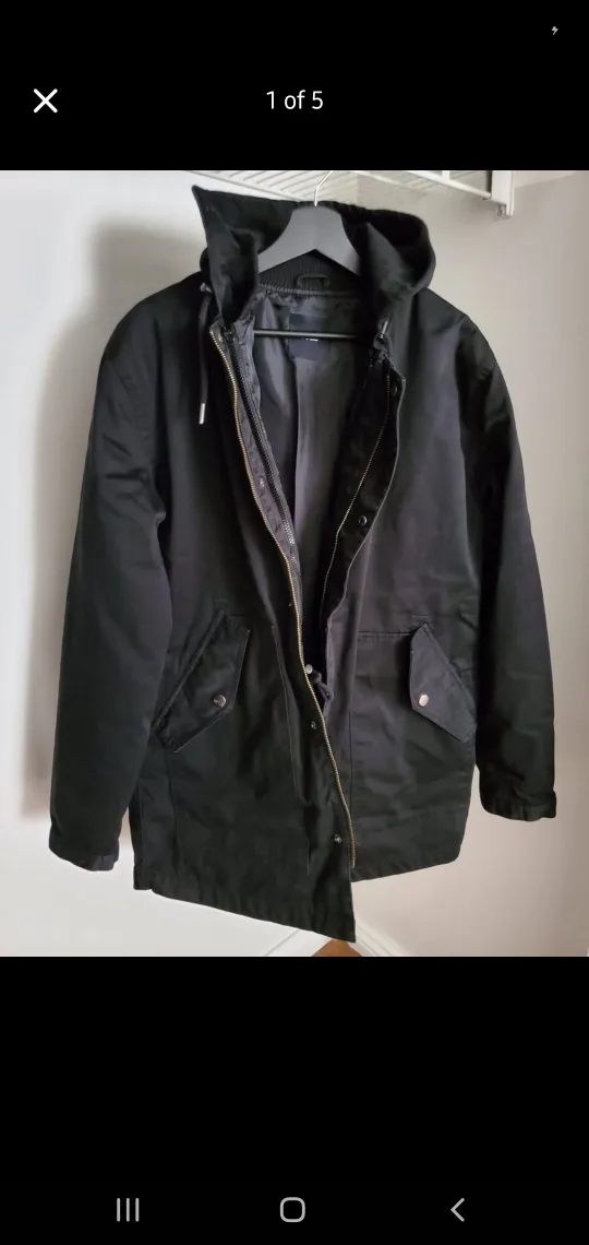 Asos 2-in-1 Fishtail Parka with Removable Bomber Jacket M thumbnail