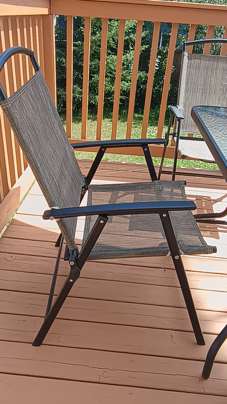 Outdoor Patio Folding Chairs - Set of 4 - photo 4