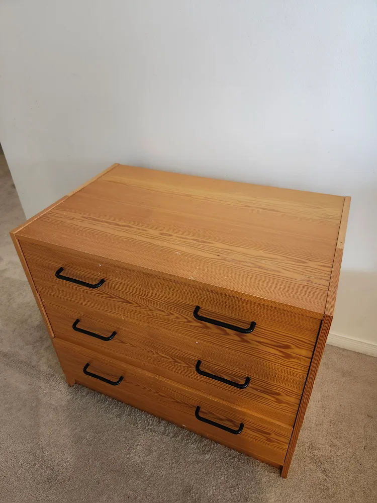 Wooden 3-Drawer Dresser thumbnail