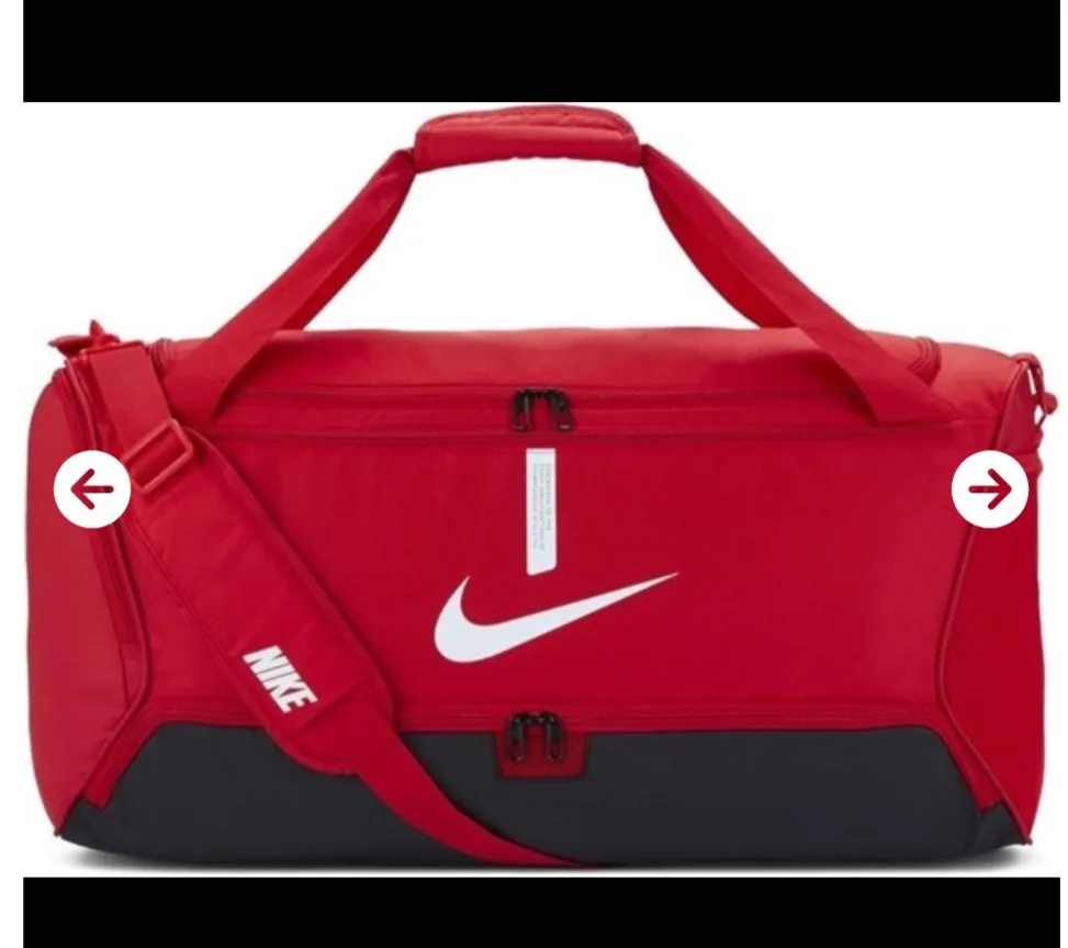 New NIKE Gym Tote 60L Capacity in Red/Black/White thumbnail